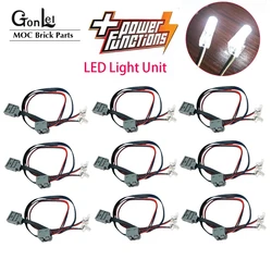 1/5/10Pcs potenza tecnica PF Blocks funzioni LED Light Unit Link Line Cable Wire compatibile con 61930 8293 Train Vehicle Toys