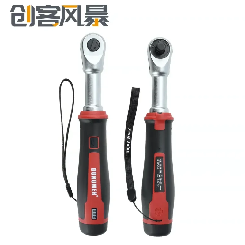 3.6V Electric Ratchet Wrench 1/4 Inch Rechargeable Cordless Screwdriver with Sleeve Set for Car Maintenance Auto Repair Tool