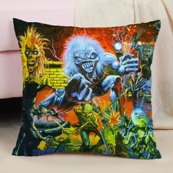 Personalized Gifts Duplex Printing I-iron Maiden Decorative Pillows for Sofa Cushions Cover Luxury Living Room Decoration Home