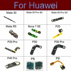 Mic Antenna Signal Board Flex Cable For Huawei P8 P9 P20 P30 P40 Pro/Mate 30 Pro RS 4G 5G/Nova 7SE PCB Above Speaker Repair Part