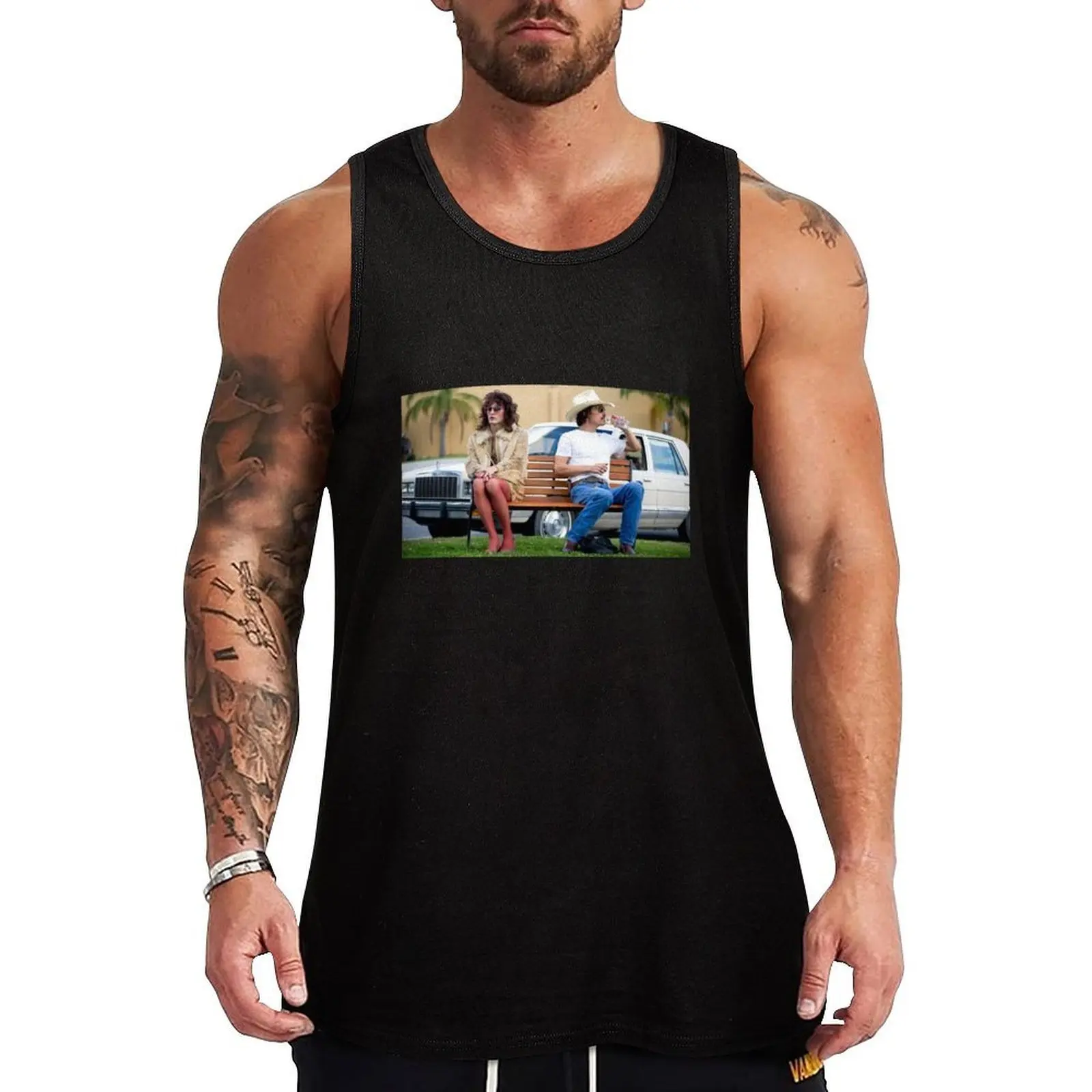 

Dallas Buyers Club - Park Bench Tank Top gym for men Male clothes Men's fitness t-shirt