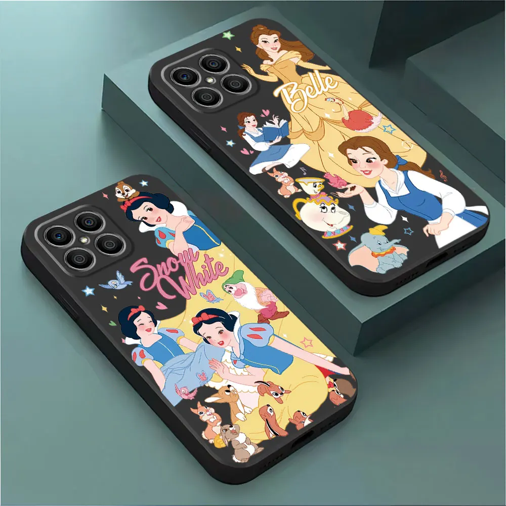 Disney Princess Beauty Phone Case for Honor X6 X8 70 X9a X6a 90 Pro 8X X8a Magic5 Lite X7 Magic5 Silicone Cover Funda Shell