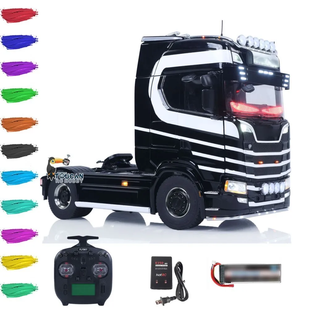 1/14 jouet Unitru 05 770S bricolage RTR RC tracteur camion 4*4 châssis en métal 3 vitesses boîte de vitesses télécommande camion voiture fumée lumière son ST8