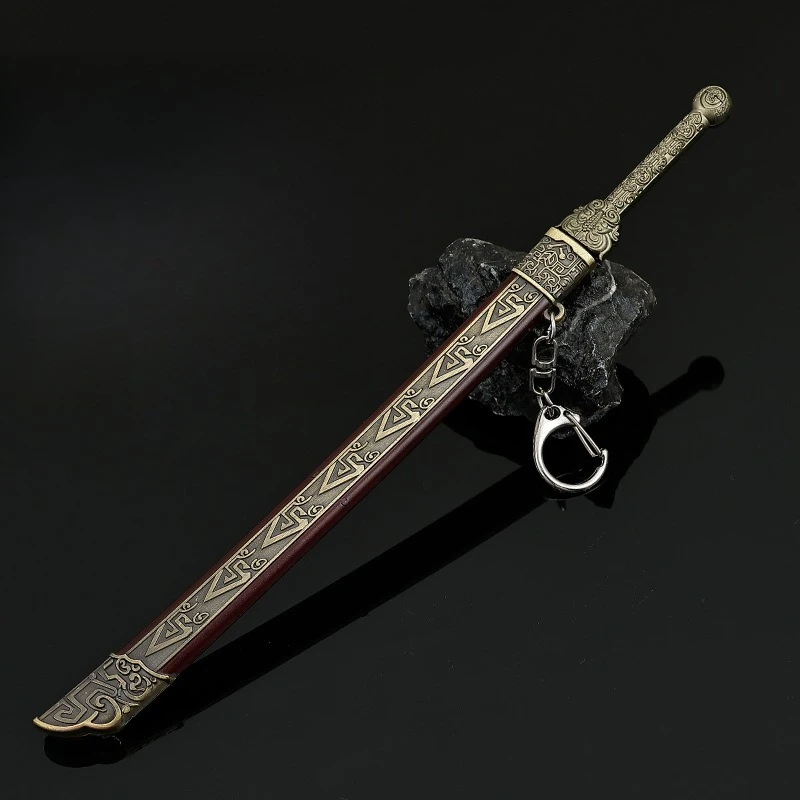 22cm Scroll of Dreams Film and TV Merchandise Thousand Feather Blade Cold weapons Model Melee Toy sword Metal Craft Gift for Boy