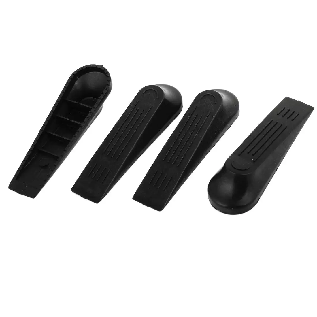 4 ชิ้นพลาสติกสีดํากันลื่น stopper doorstop ประตูบัฟเฟอร์ประตู WEDGE HOT