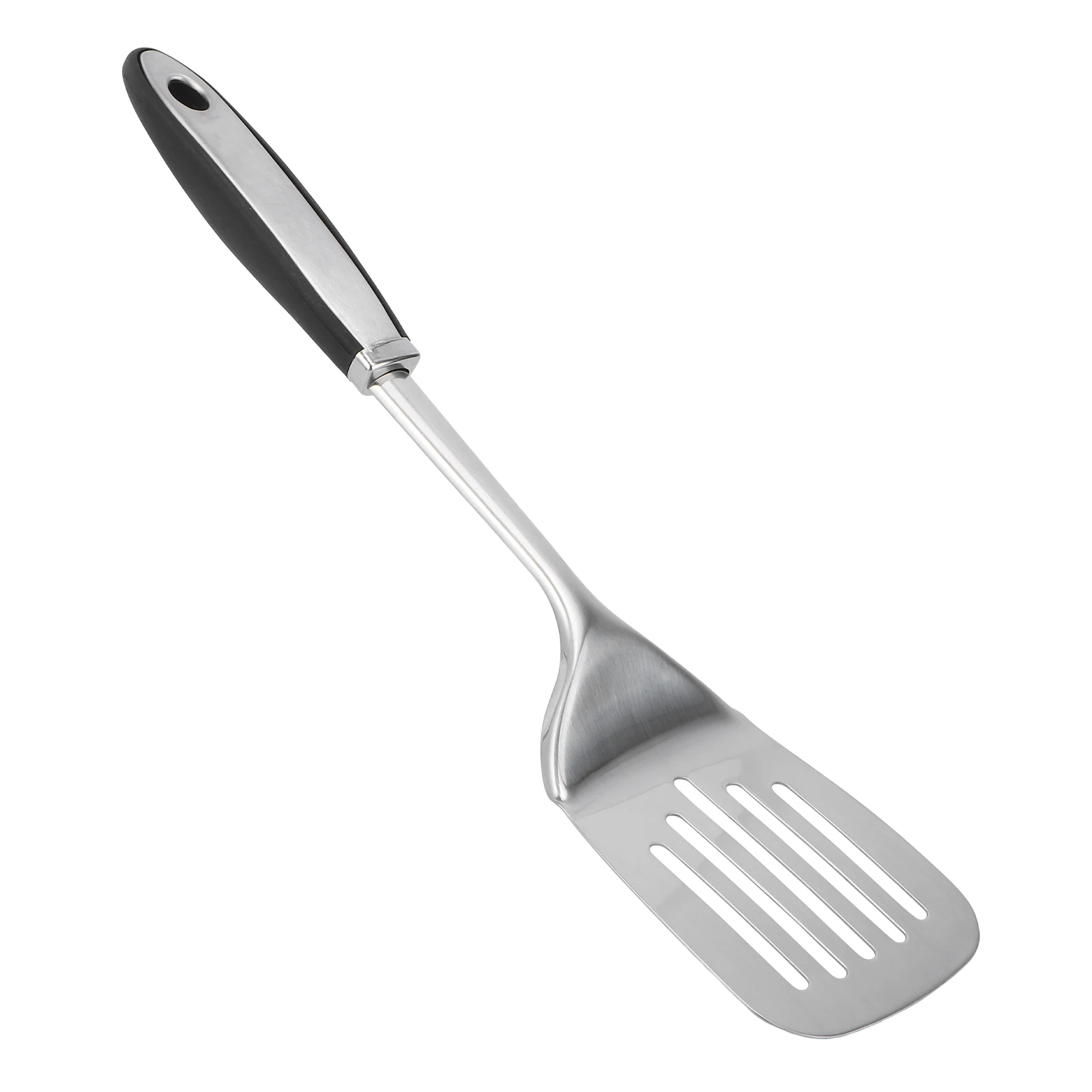 

Multi-Functional Stainless Steel Slotted Turner Comfortable Grip Spatula For Fish Seafood Cakes Restaurant Kitchen Home Cookware