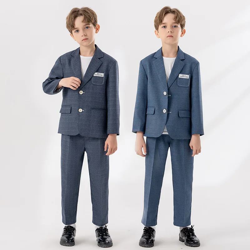 Low Price Clearance Stock Sale Boys Summer 2Pieces/Set Jacket Pants Photography Suit Kids Wedding Dress Children Cos Costume