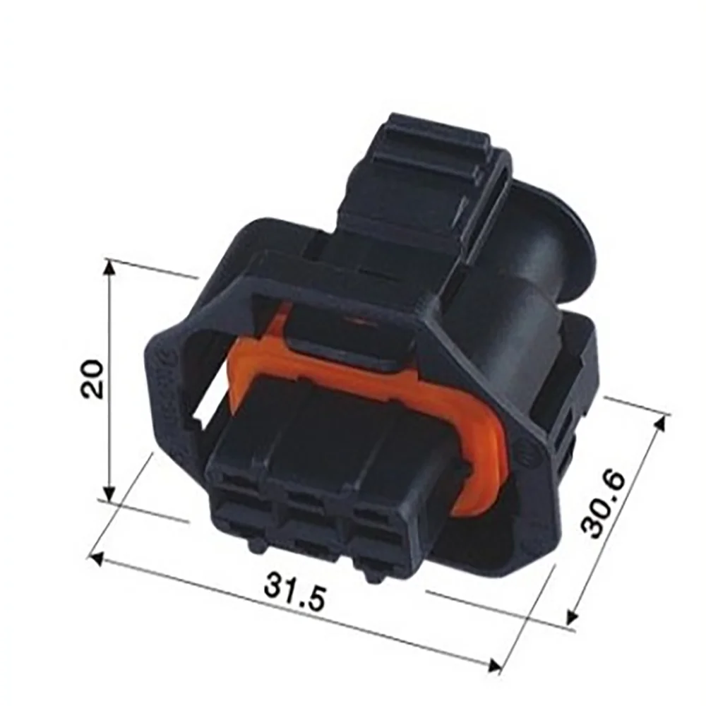 1pcs 3 Pin/Way 192840 Car Connector Automobile Auto Camshaft Sensor Plug Plastic Shell, For Various Vehicles