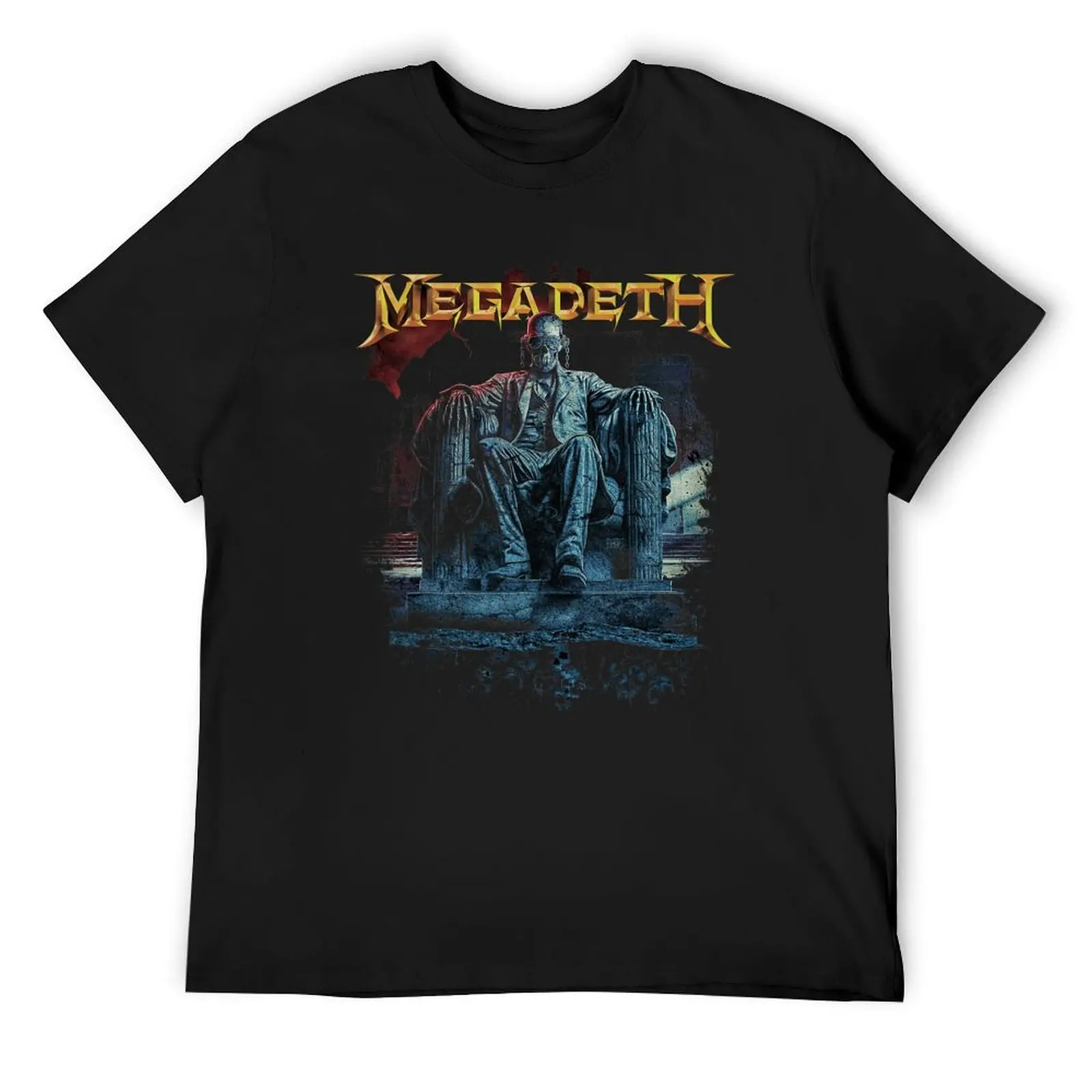 Vic Lincoln Megadeth para fanáticos de Heavy Metal, regalo para él, camiseta en blanco, ropa de verano, camisetas ajustadas para hombres