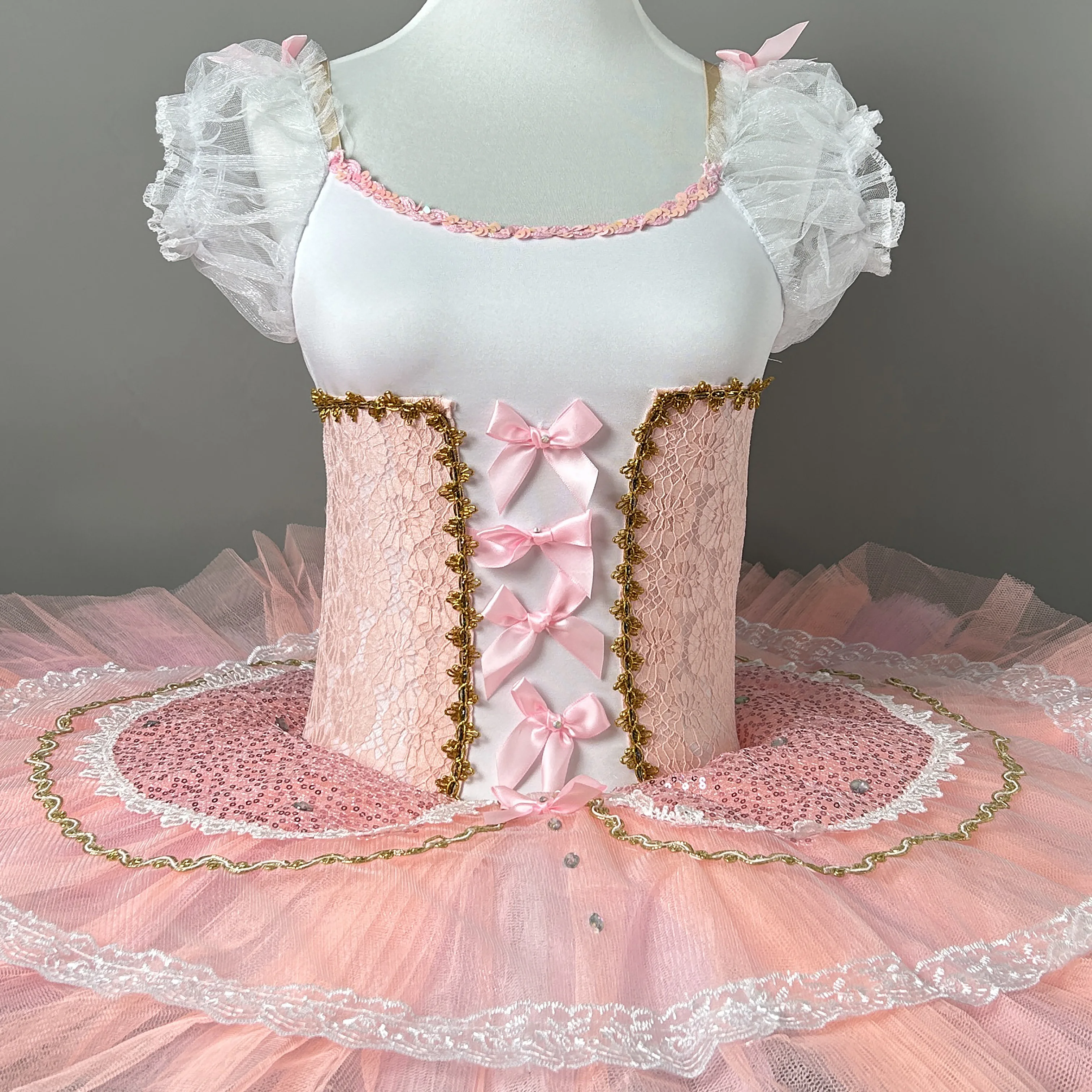 New Girls Ballet Professional Tutu Dress Swan Lake Performance Clothes Pink Ballerina Tutu Costumes Ballet Leotard Dancing Skirt