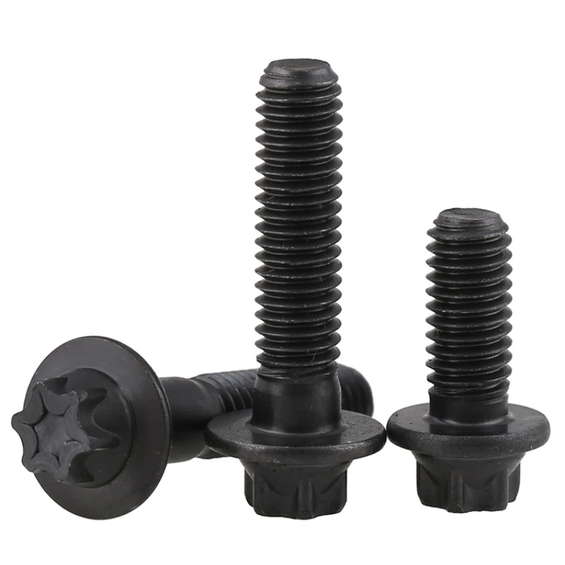 1/3/5/10 قطعة الصف 12.9 الكربون الصلب مسدس الخارجي توركس رئيس شفة M5 M6 توركس رئيس الترباس الشخصي البرقوق الخارجي مسدس مسامير