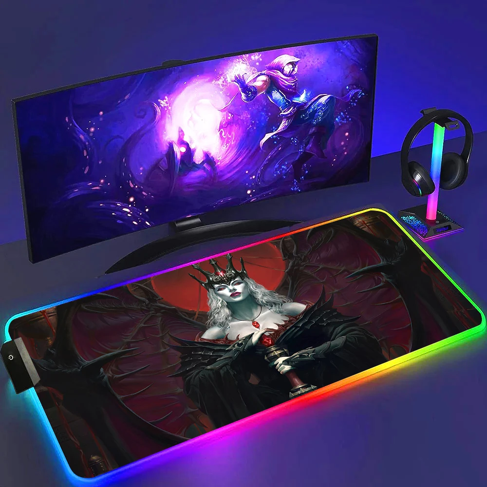 لوحة ماوس ليد من Diablo 4 IV للألعاب ، حصيرة مكتب كبيرة ، ألعاب الكمبيوتر ، XL RGB ، لوحة ماوس مانعة للإنزلاق ، مضيئة ، ماوس بارد ، ماوس مع إضاءة خلفية ، 40x90