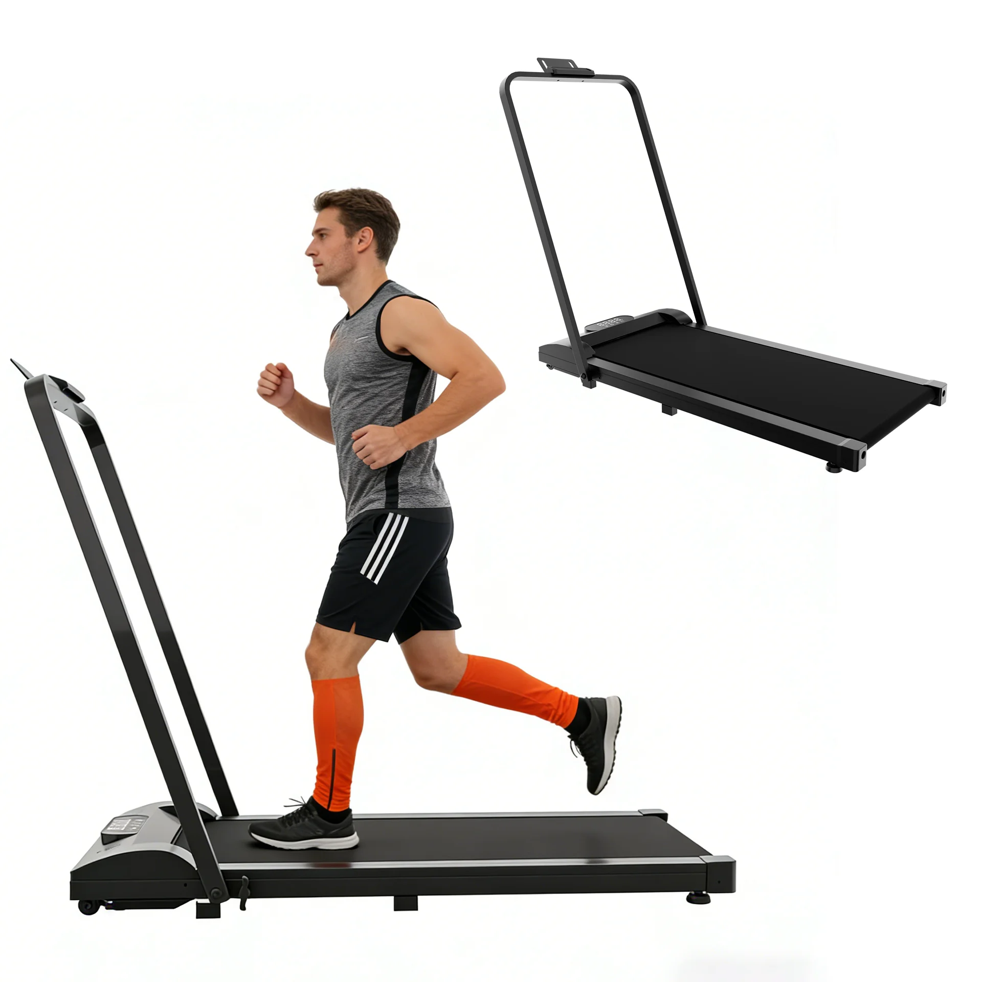 折りたたみ式0.75-2.0HPウォーキングパッド、机下トレ - Treadmill Home Gym のレビューと価格