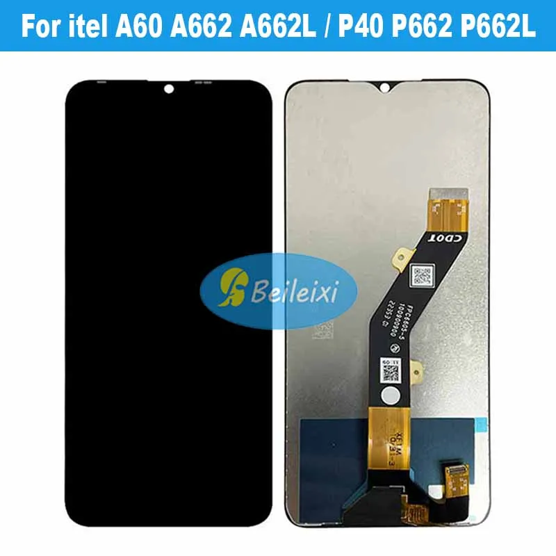 

For itel A60 A662 A662L LCD Display Touch Screen Digitizer Assembly For itel P40 P662 P662L