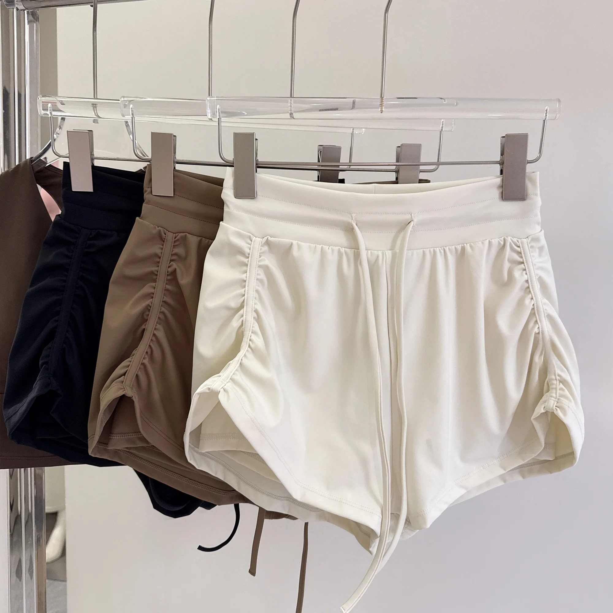 

Loose Women's Sport Shorts Running Fitness Training Three-quarter Length Elastic Quick Dry Yoga Shorts Summer Casual High Wai...