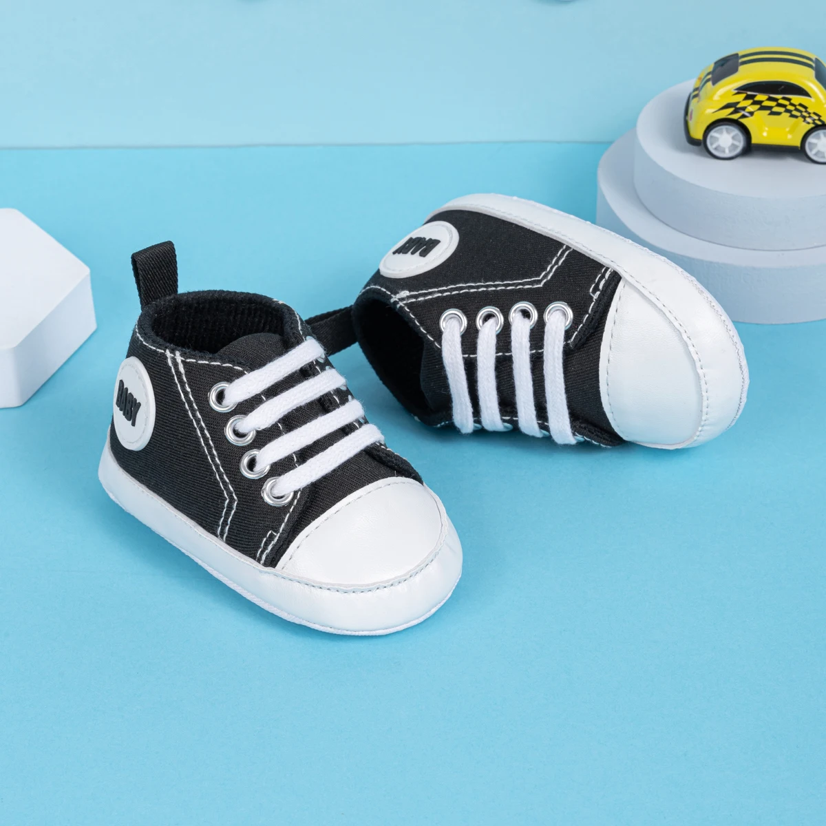 KIDSUN Baby Classic Canvas Sneakers Newborn Baby Boys Girls Shoes First Walkers Infant Toddler Anti-slip Crib Baby Shoes