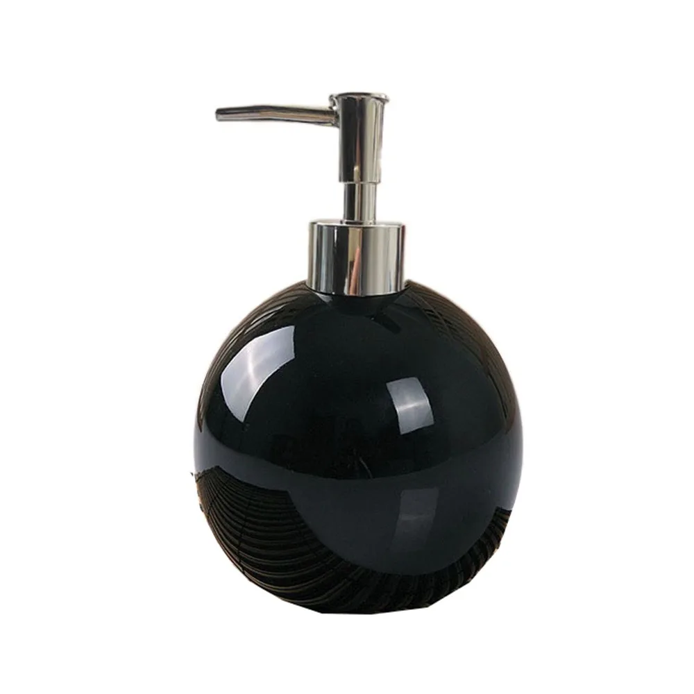 

Portable Ceramic Hand Soap Bottle Press Type Refillable Liquid Soap Container Reusable Leakproof Lotion Bottle Household