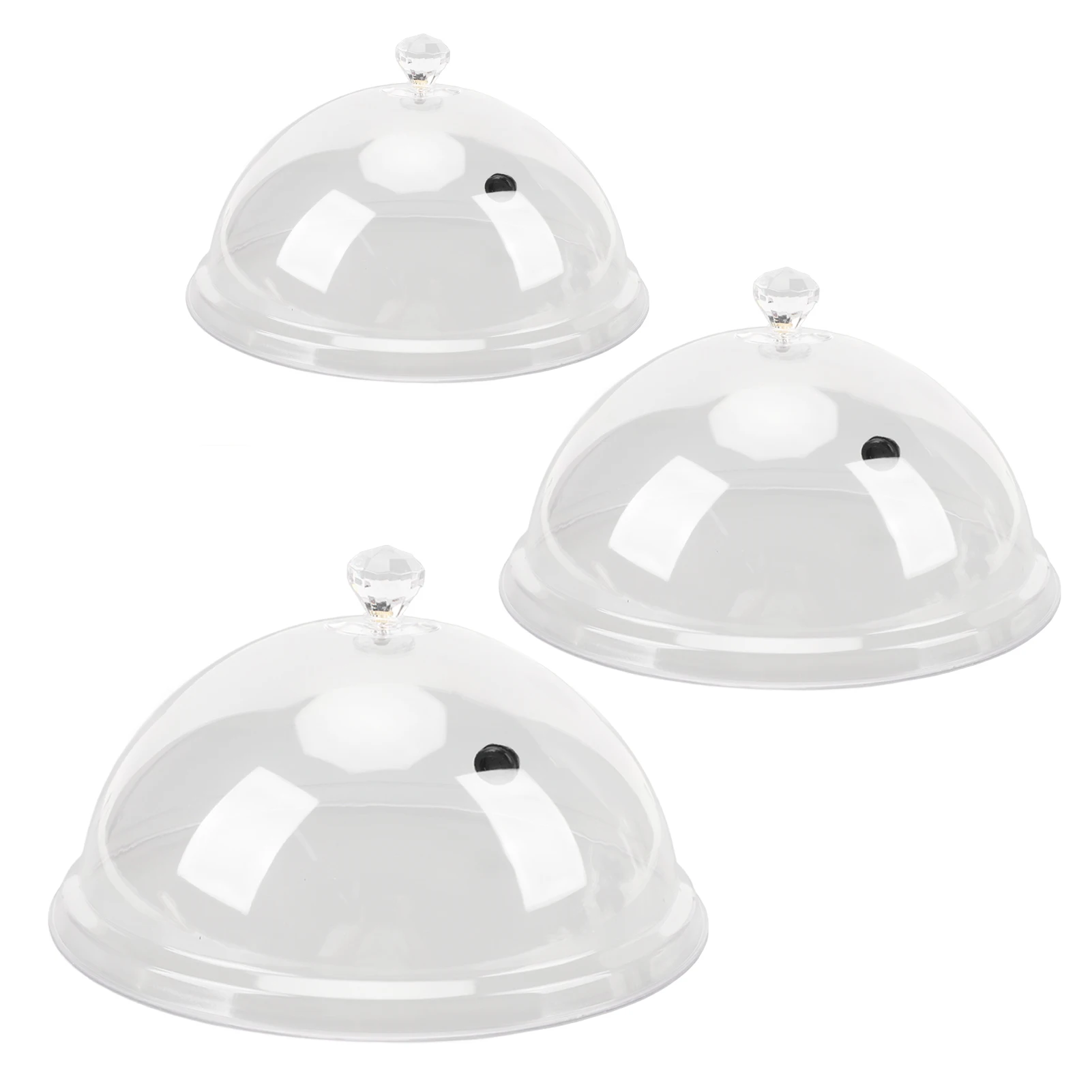 Transparent Smoking Dome Cloche Cover, Universal Lid for Plates, Bowls & Drink Glasses, Practical Smoke Infuser Accessory