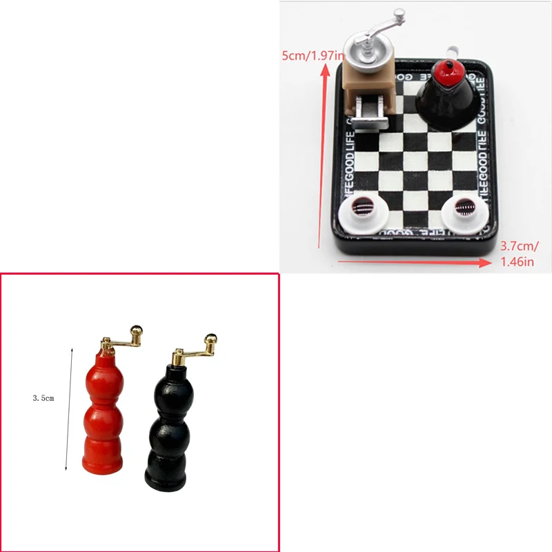 

Миниатюрные аксессуары для кукольного домика: 2 модели мини-красных и черных шлифовальных машин в масштабе 1:12