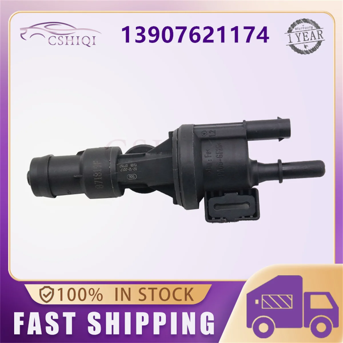 13907621174 Fuel Tank Vapor Purge Control Valve 0280142525 For BMW 2 X1 X2 F56 F54 F45 F46 Mini Cooper Clubman Countryman