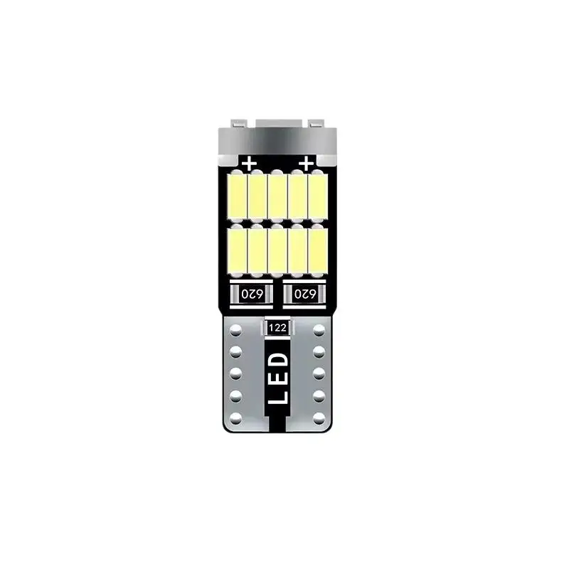T10 LED Light Bulb W5W Canbus 12V Car Interior Dome  Lamp White License Plate Auto No Error Enhanced Visibility 2PCS