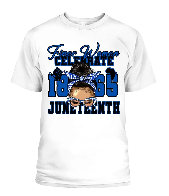 Zeta Phi Beta Juneteenth T-Shirt For Finer Women Celebrate 1865 Juneteenth