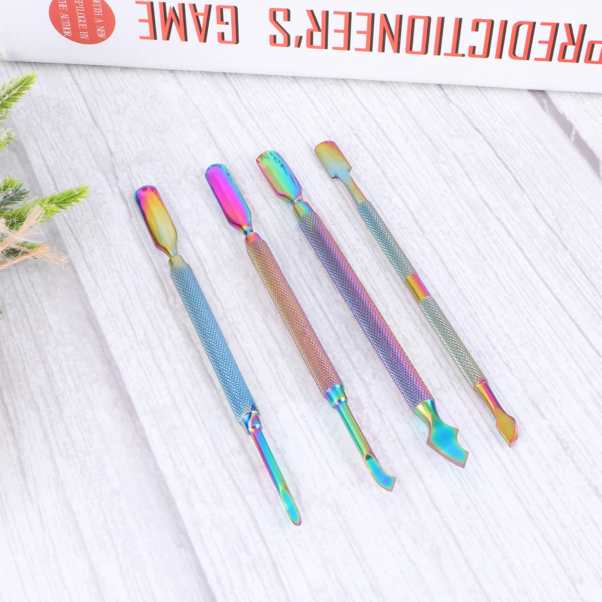 

4Pcs Professional Manicure Tools Stainless Steel Cuticle Pusher Remover Set Cuticle Pusher Manicure Tools Nail File Tool