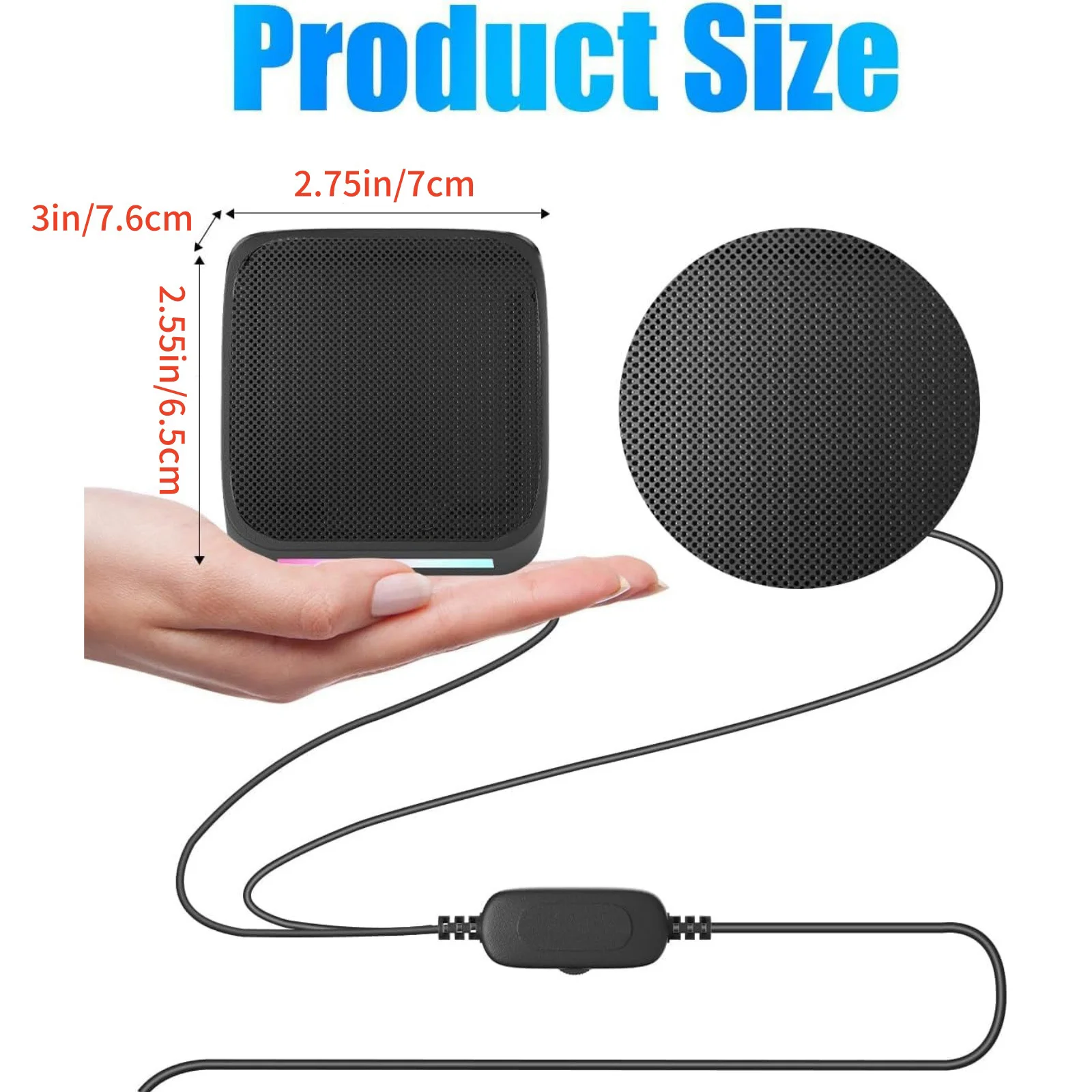 1 Pair Computer Speakers For Desktop PC, Desktop Speakers, Small Computer Speakers USB Powered 3.5mm
