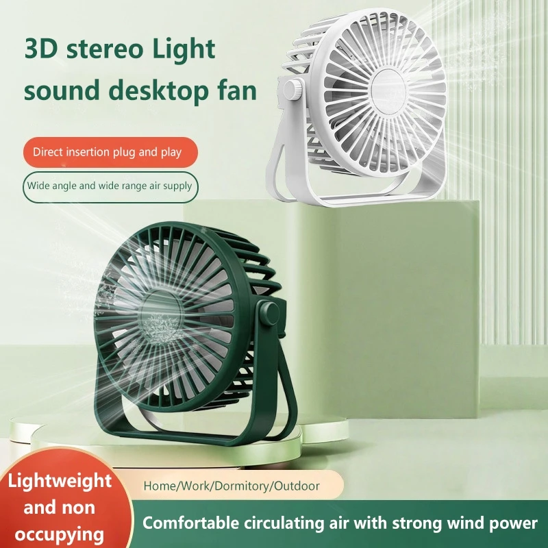 

Mini USB Desktop Fan Portable Fan Desktop Office USB Quiet Cooling Fans Suitable For Student Dormitory Summer Home Office