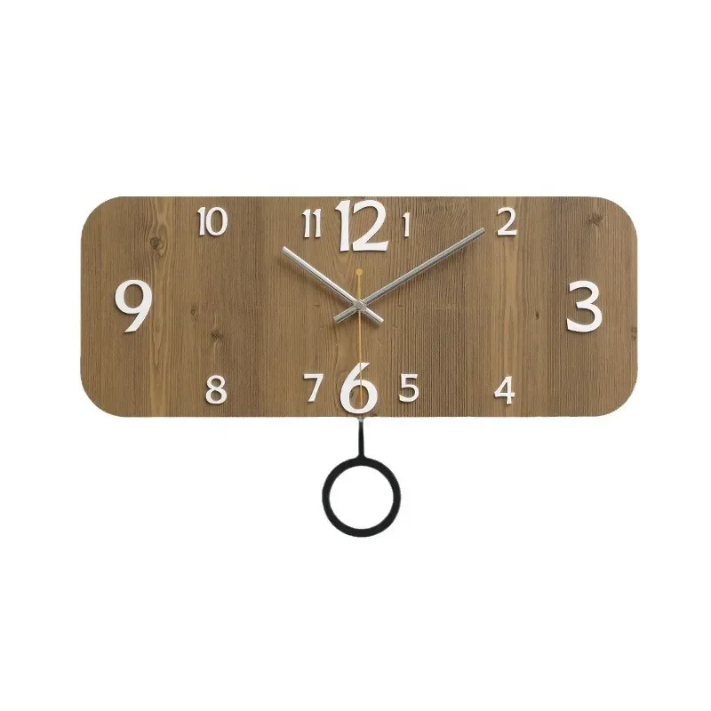 

Modern minimalist creative ins wind wall clock living room high value clock wall decoration