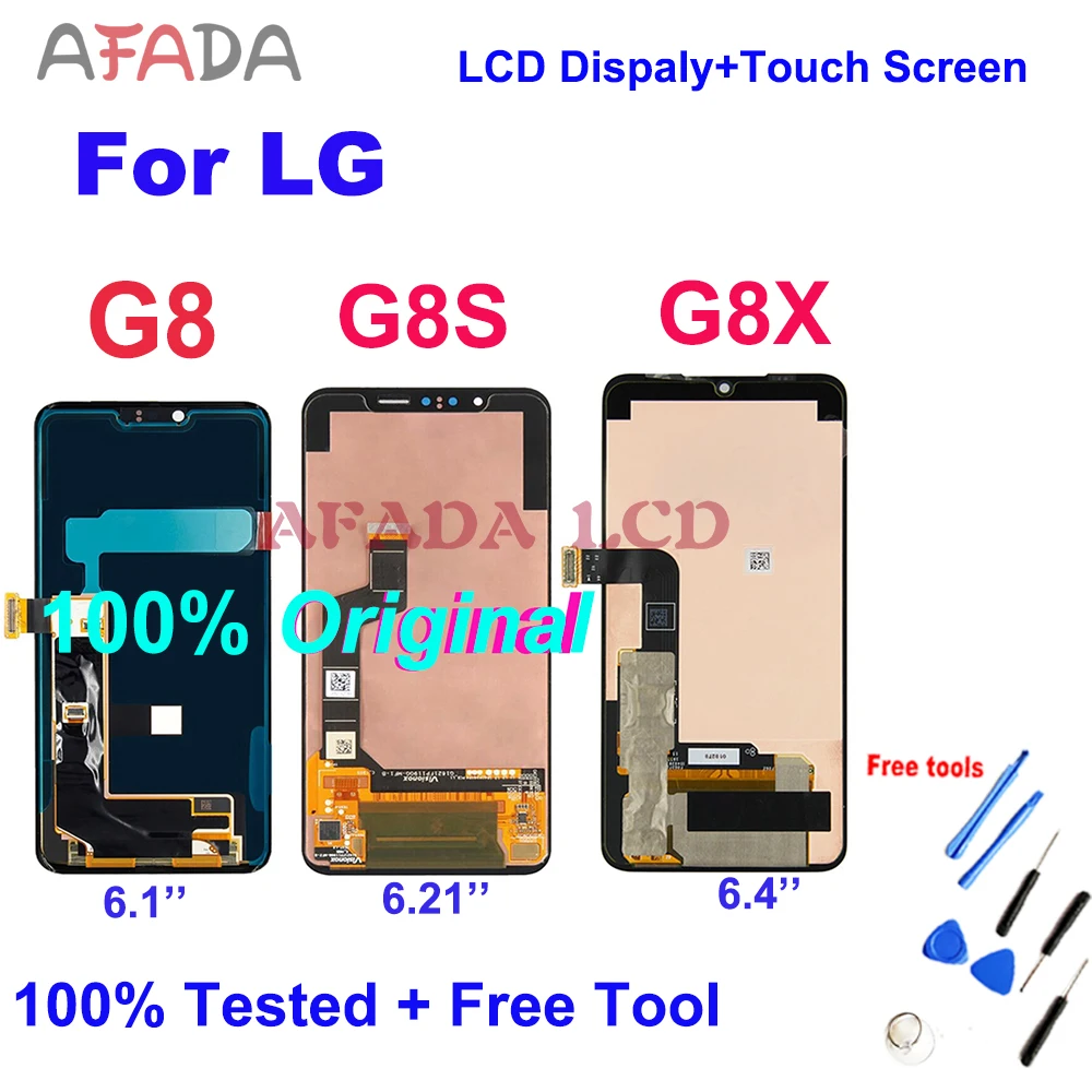 LCD For LG G8 ThinQ G820 G8S ThinQ G810 G8X ThinQ G850 LCD Display Touch Screen Digitizer Assembly Frame Free Tools