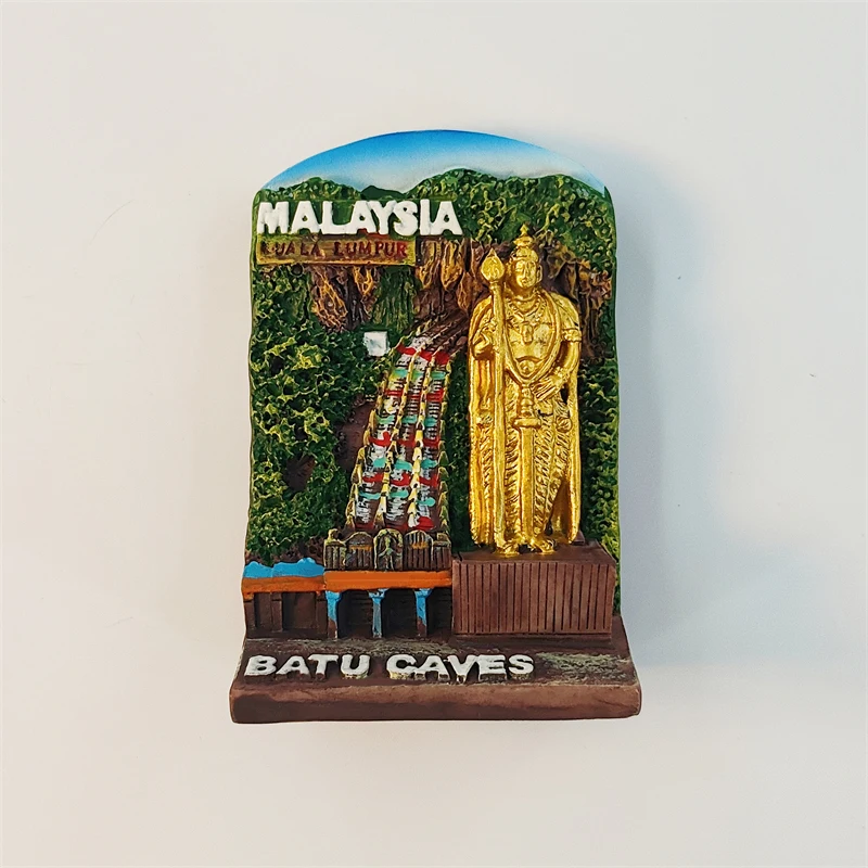 Малайзия, куала-Лумпур, пещера Бару, 3D стереоскопические, сувениры для туризма, живопись из смолы, украшение дома, магниты на холодильник