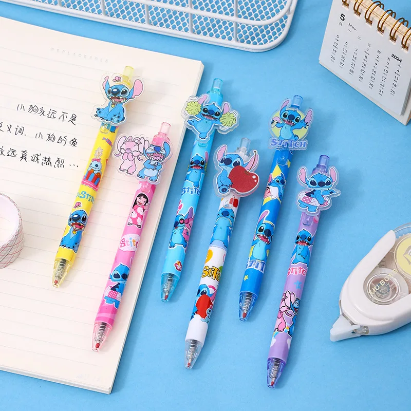 Imagem -02 - Kawaii-caneta Gel Acrílica com Ponto Kawaii 0.5 mm Tinta Preta Assinatura Escritório Material Escolar Artigos de Papelaria 12 Peças Lote