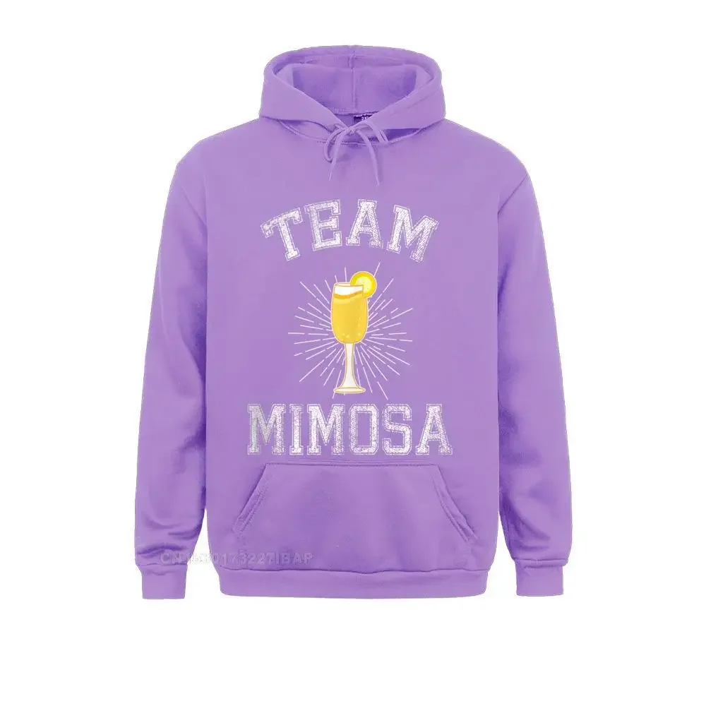 Team Mimosa Funny Brunch Hoodies Graphic Unique Long Sleeve Men Sweatshirts Summer Hoods Happy New Year Hoodie