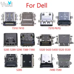 YuXi 2pcs USB Type C Charging Port Socket Connector For DELL Latitude 7310 7410 7370 P67G 5258 5290 7390 5320 5420 7490 7590