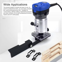 A03F-For 65Mm Trimming Machine 2 In 1 Slotted Bracket Invisibility Fasteners Panel Punch Locator For Wardrobe Cupboard Aluminum