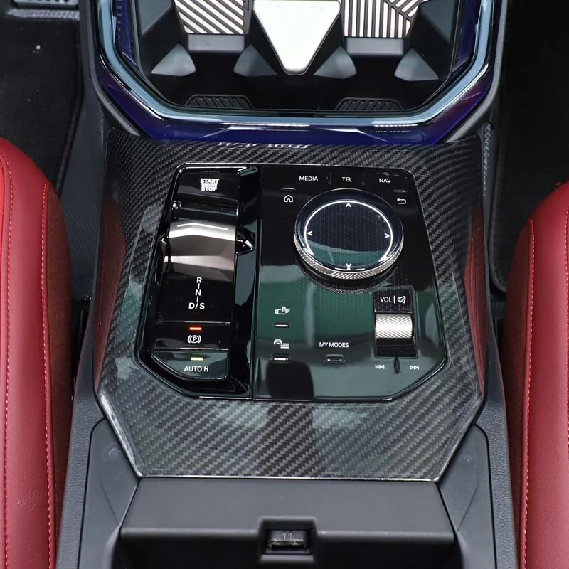 

Для BMW X3G45 2025+ рама центральной консоли из настоящего углеродного волокна, декоративная крышка шестерни, аксессуары для салона автомобиля