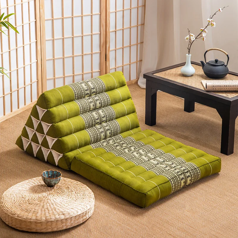 

Thai Triangle Cushion Household Sofa Pillow Tatami Bay Window Seat Cushion Lazy Resting Recliner Unique Decor decor