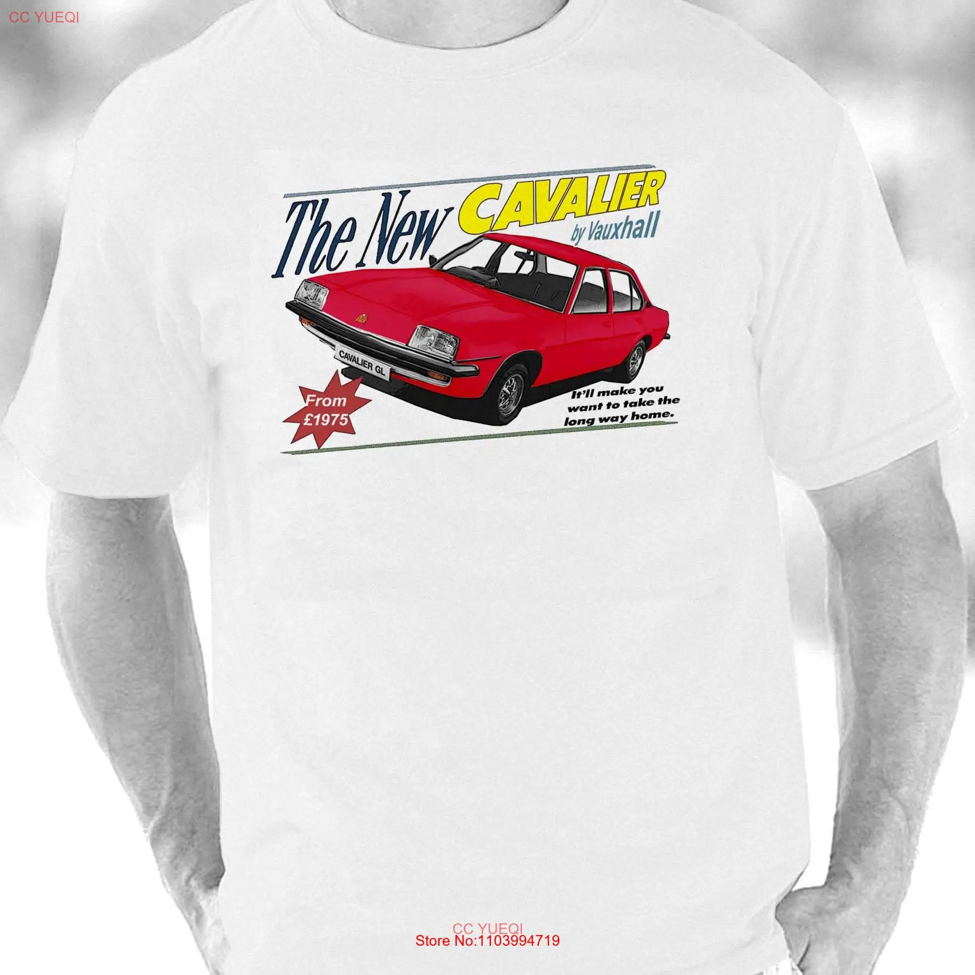 Vauxhall Cavalier Mk1 Retro brochure style t shirt Top long or short sleeves