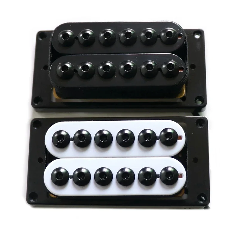 With Demo Donlis 9mm hex pole screws humbucker guitar pickups in white black and zebra colors