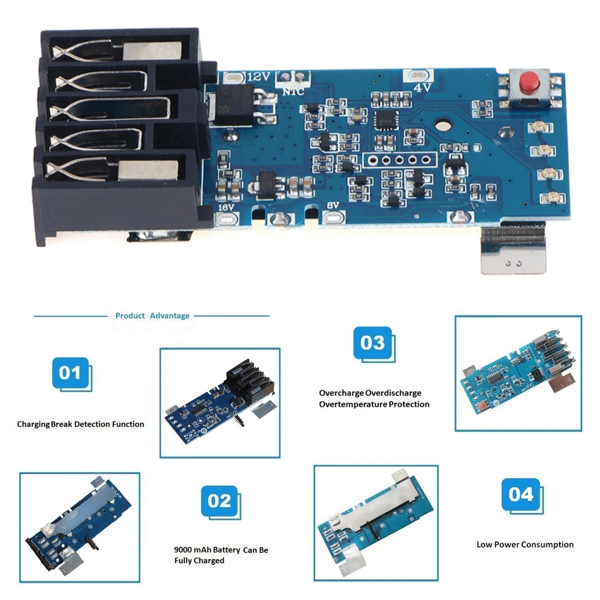 M18 Battery PCB Board Charging Protection Circuit Board for Milwaukee M18