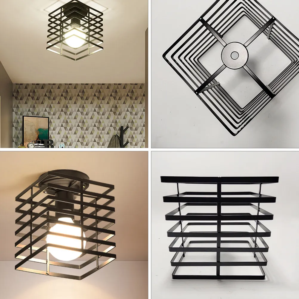 Iron Lampshade Retro Hanging Pendant Chandelier Lamp Cover American Style Home Decoration Party Light Shade Hanging Light Shades