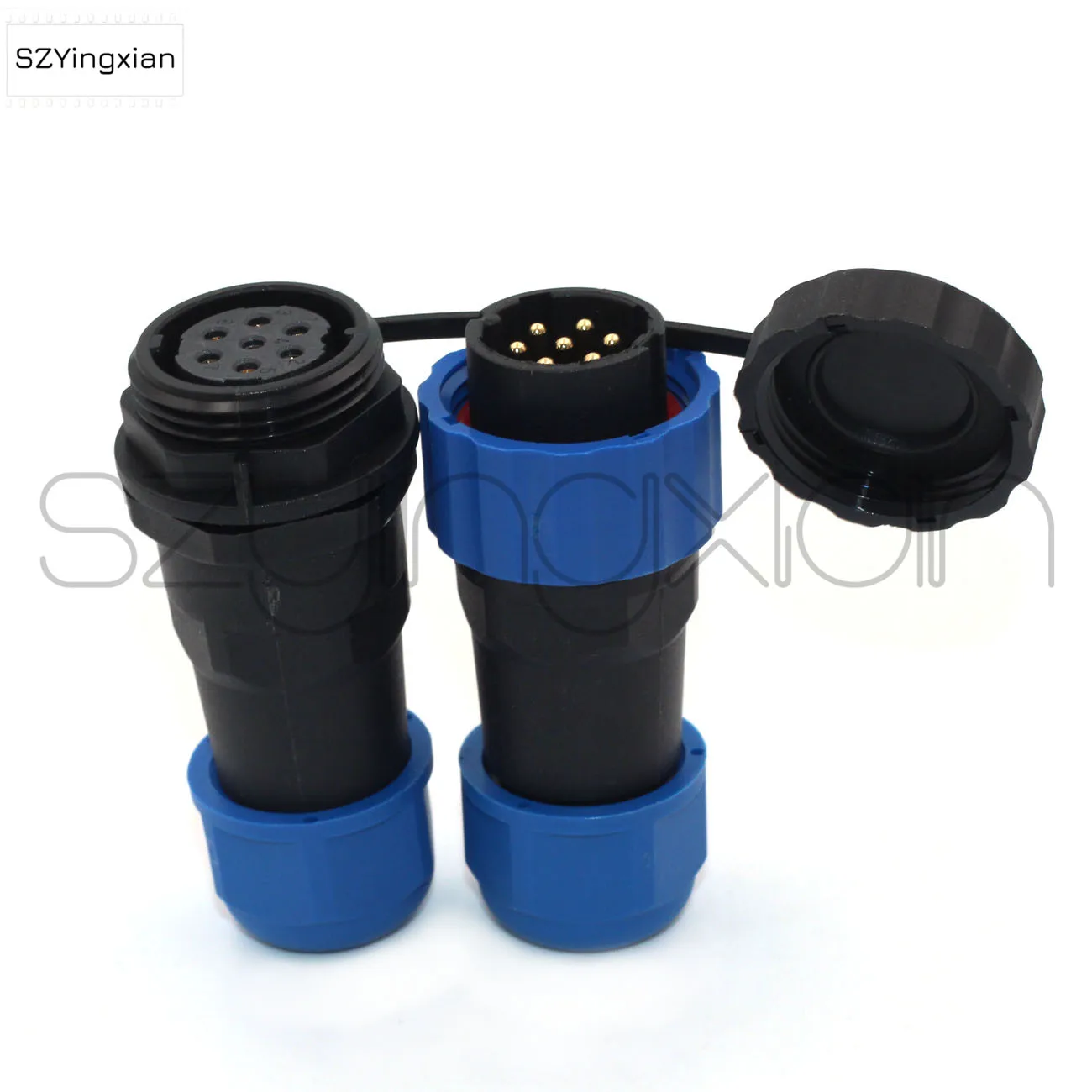 SD20 Butt Connector 2 3 4 5 6 7 9 10 12 14 Pin Outdoor Industrial AC Power Waterproof IP68 Male Plug Female Socket