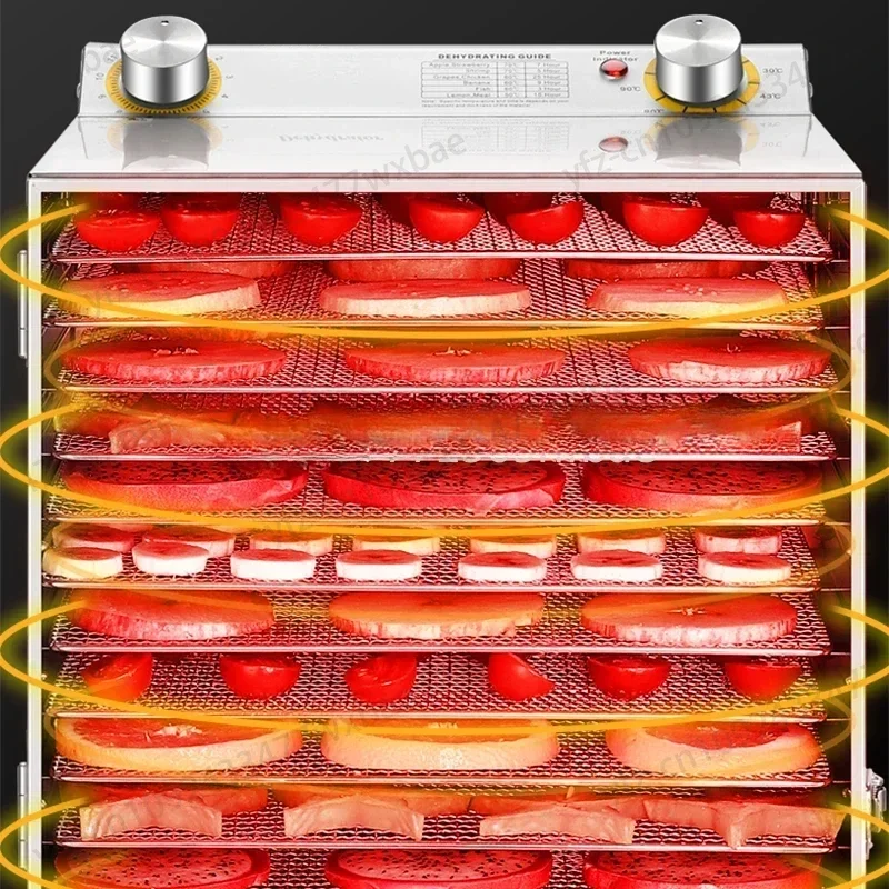 food vegetable meat dehydration small multi-functional   fruit machine 18 layer warm drying air drying machine