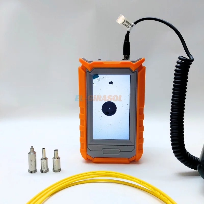 FTTH FVM-100 Video Probe Microscope Fiber End Face Inspection Detector Display Optical Cleaning Tool Clean Pen
