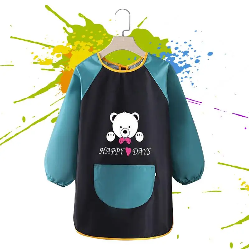 

Kids Aprons Waterproof Painting Smocks Reusable Waterproof Children Apron For Cooking Baking Grilling Cute Fashionable Kids