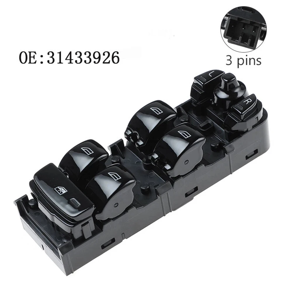 Car Left Front Window Regulator Switch Power Window Control Switch Window Regulator for Volvo XC90 2016-2021 31433926