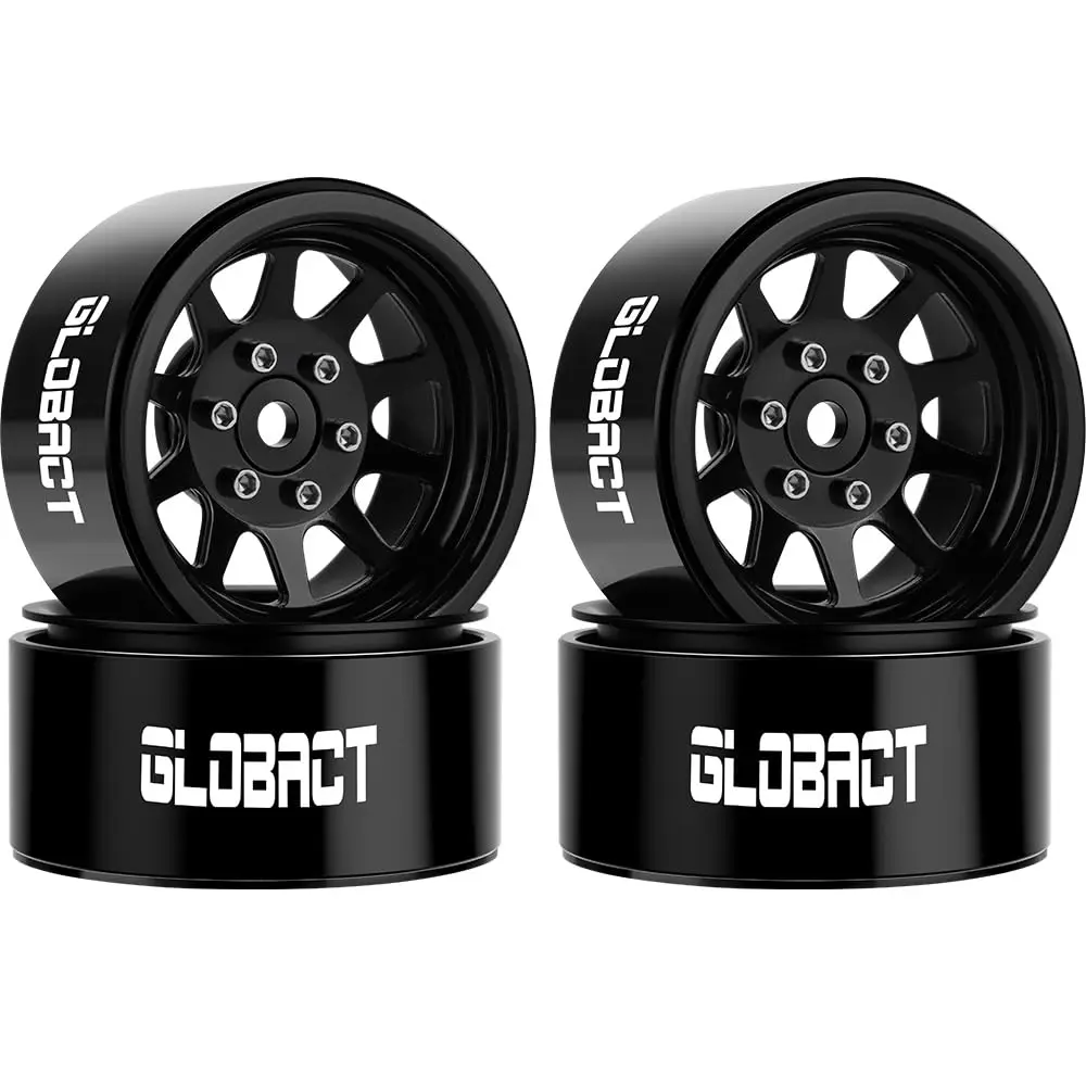 

GLOBACT 1.9 Beadlock Wheels Rims 1/10 RC Crawler Wheels for TRX4 TRX6 Axial SCX10 I II III Pro Redcat 1/10 RC Crawler Upgrade