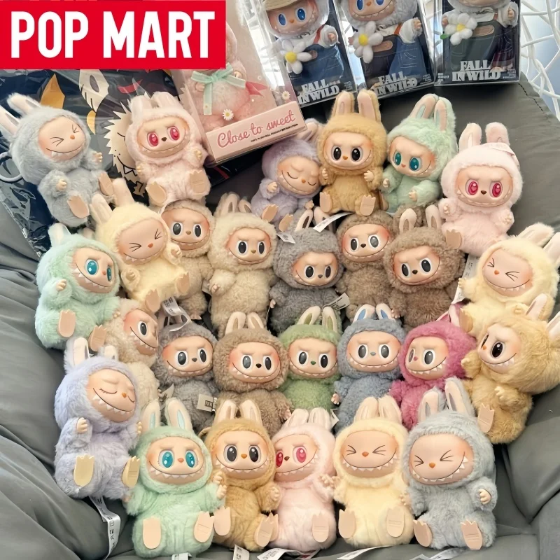 Genuine POP MART Anime Figure Labubu Have A Seat Series PVC Pendant Doll Model Toy Kawaii Monster Replica Keychain festival gift