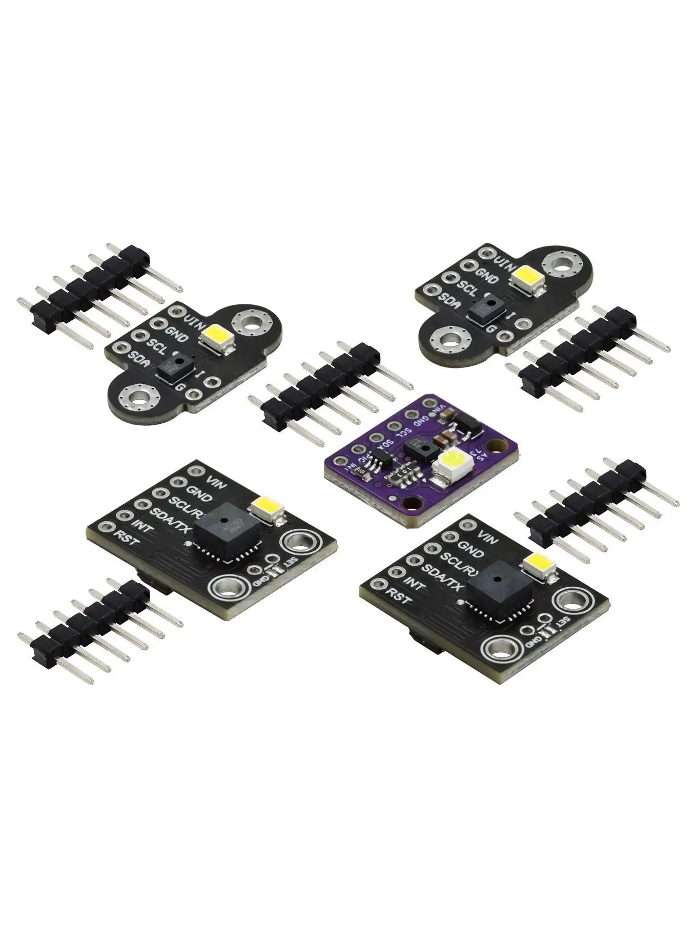 GY-AS7262 AS7263 AS7341 AS7343 Sichtlicht-Infrarot-Farbspektrometer-Sensormodul Elektronische Komponenten